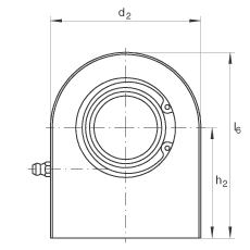 液壓桿端軸承 GF40-DO, 根據(jù) DIN ISO 12 240-4 標(biāo)準(zhǔn)，帶焊接面，需維護(hù)